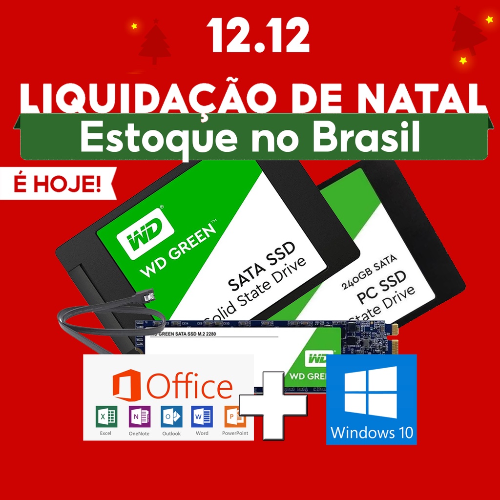 Hd ssd wd green 120gb 240gb 480gb 2 5 m2 novo sata 3 barato pc notebook