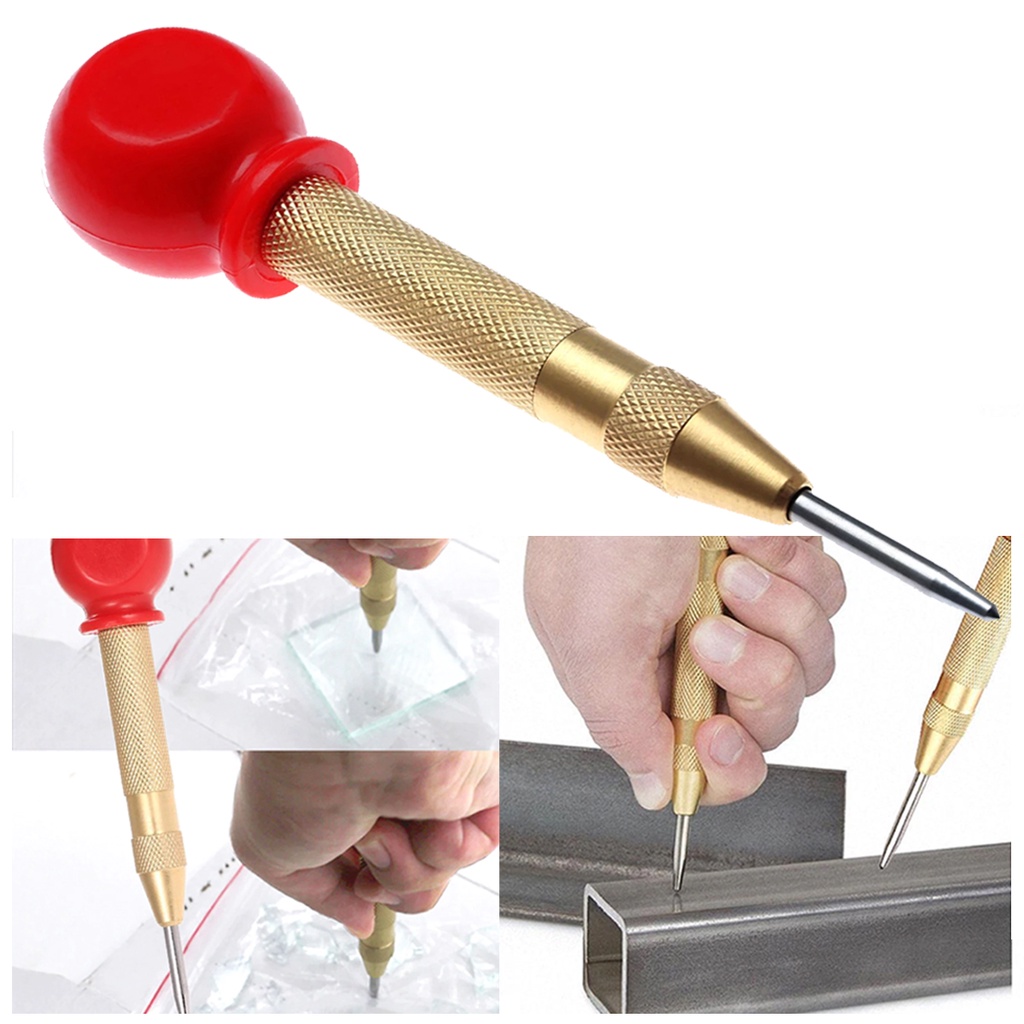 Punção Automático Marcardor de Centro Punch Marca Furo Em Ferro Chapa de Metal em Oferta na Shopee