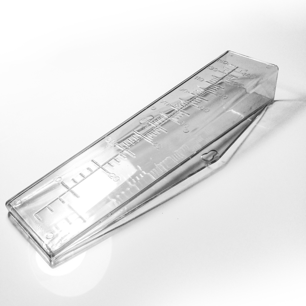 Pluviômetro Cunha Calcular Chuva 130mm Cristal - 5 unidades