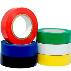 Kit Jogo 10 Fitas Isolante Anti Chama 5mX18mm Várias Cores A Escolha Alta Isolação Energia