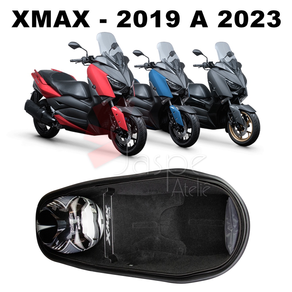 Forração Xmax 250 2019 2020 2021 2022 2023 2024 Forro Preto Baú Standard + Divisoria P