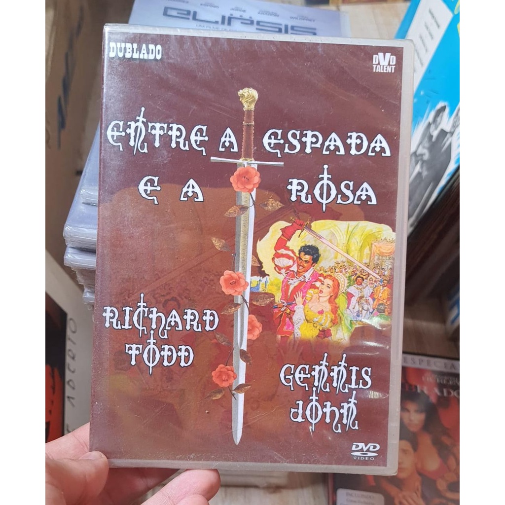 DVD Entre a Espada e a Rosa - Richard Todd! (Lacrado)