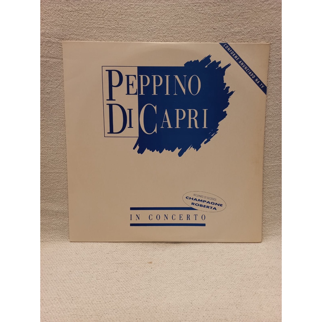 Lp Disco Vinil Peppino Di Capri – In Concerto - 1988 Duplo