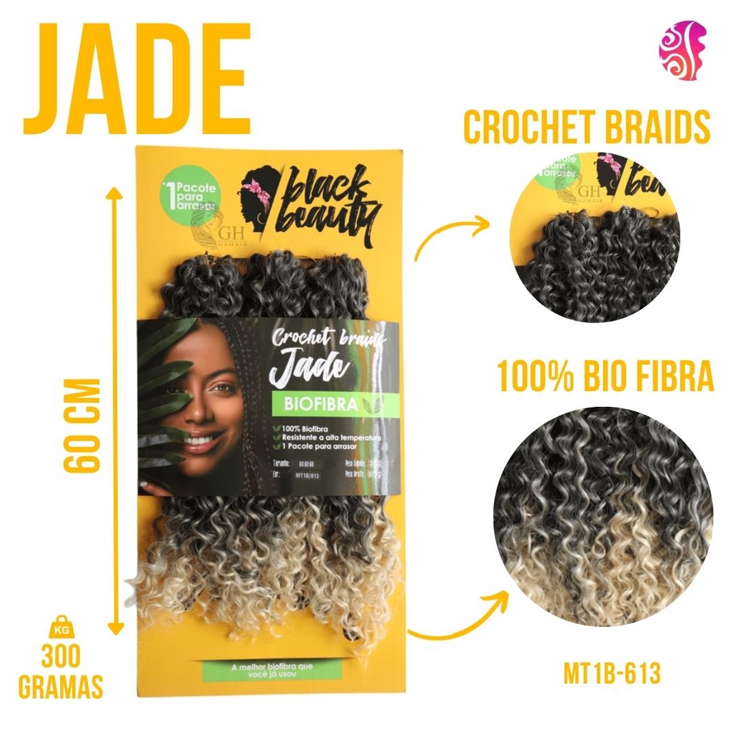 Cabelo Afro Orgânico Bio Fibra Human Hair 300 Gr Human Hair Crochet Braids Jade