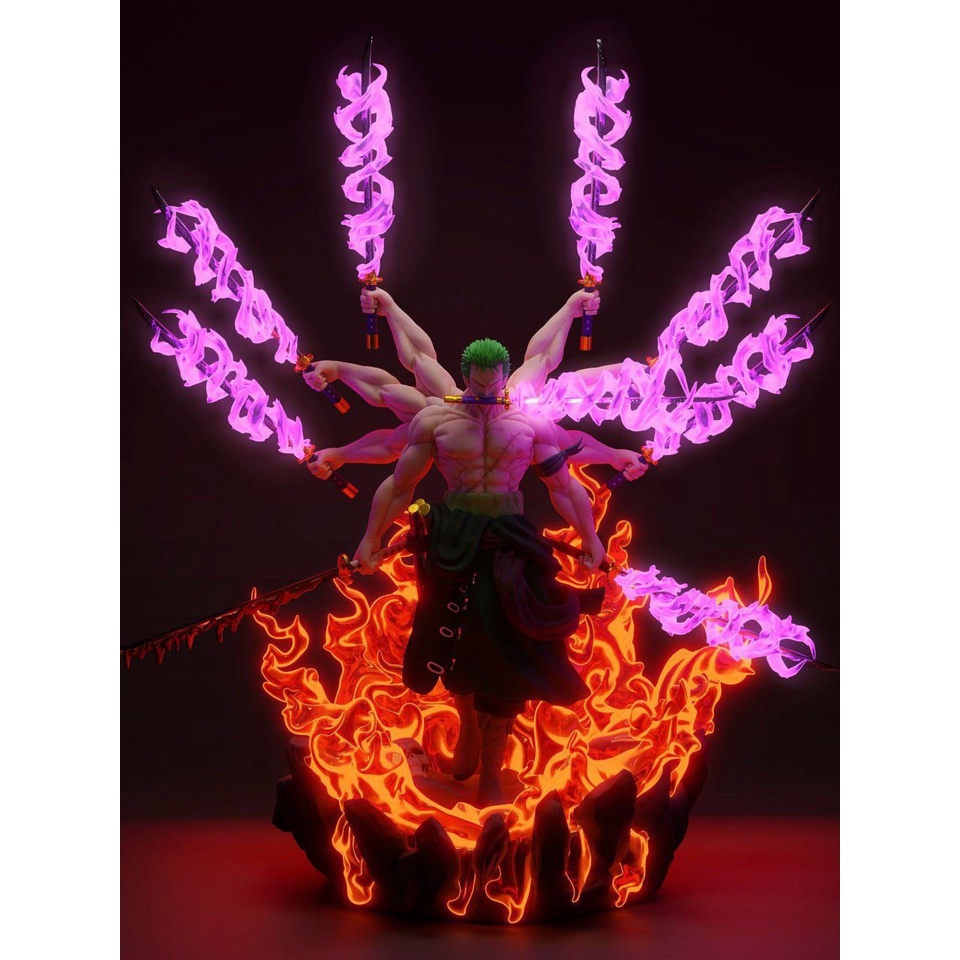 Boneco One Piece Roronoa Zoro Santoryu Dragão Gk