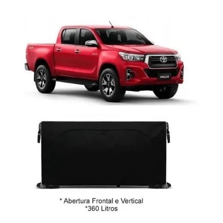 Bolsa Para Caçamba Hilux Cabine Simples 360 LitrosBolsa para caçamba