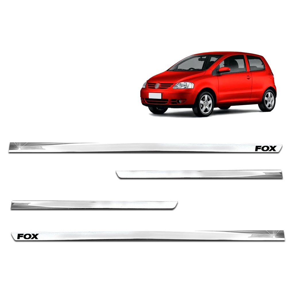 Jogo Friso Lateral Slim Fox 2003 2004 2005 2006 2007 2008 2009 2010 2011 2012 Kit Cromado Personalizado 2 Portas em Oferta na Shopee