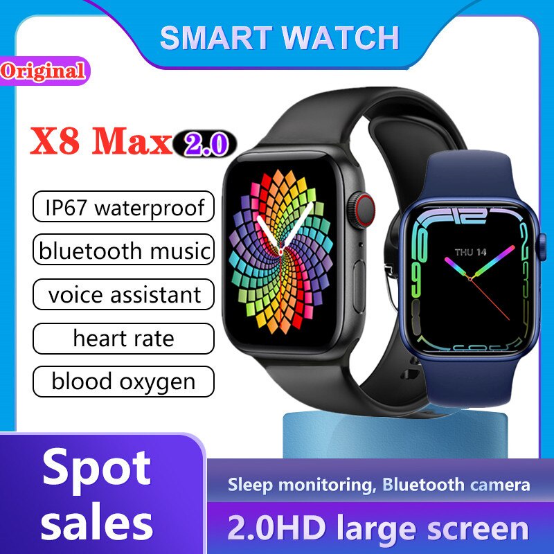 smartwatch x8 max 2.0 + pulseira + pelicula | Shopee Brasil
