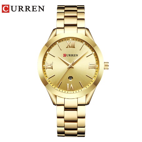 Curren 9007 Relógio De Ouro Das Mulheres Relógios Senhoras Das Mulheres De Aço Pulseira Relógios Relógio Feminino Relogio Feminino