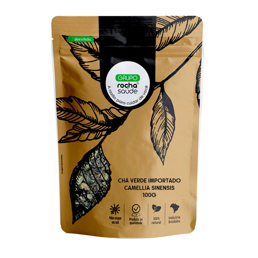 Chá Verde Importado - Camellia sinensis - 100g