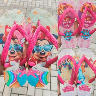 Kit 3 Pares Chinelo Infantil Feminino/Masculino Varias Estampas Super Promoção