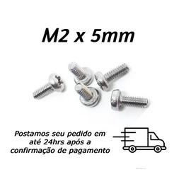 Parafuso Máquina Panela Phillips Inox M2 X 5mm