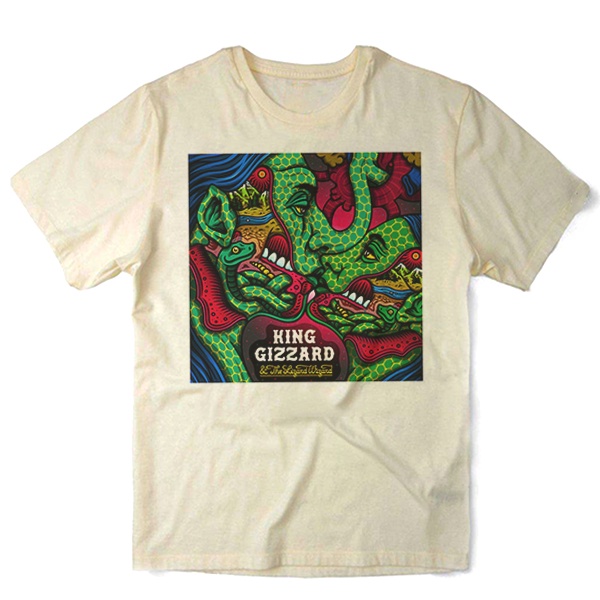 Camiseta Algodao King Gizzard & The Lizard Wizard Banda Heavy Metal Rock Psicodelico Bandas Musica Thrash Experimental