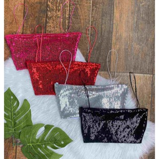 Cropped Brilhoso com Paete Blusa para Festa Glitter Cor Carnaval Prata Dourado com Brilho