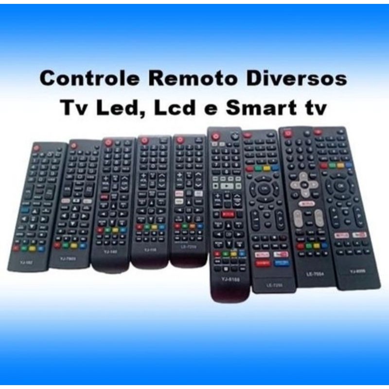 Controle Remoto Tv smart Led LCD modelos diversos preço de custo