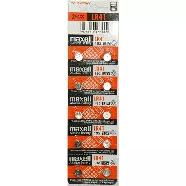 Caretela com 10 unidades da Pilha LR41 (AG13)MAXELL para termômetro,  brinquedos... | Shopee Brasil