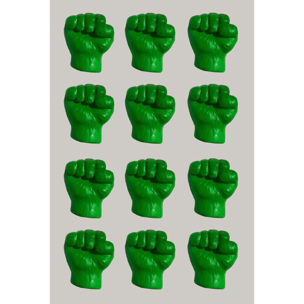 Lembrancinha Mão do Hulk mulher Hulk Vingadores Avengers Herois marvel