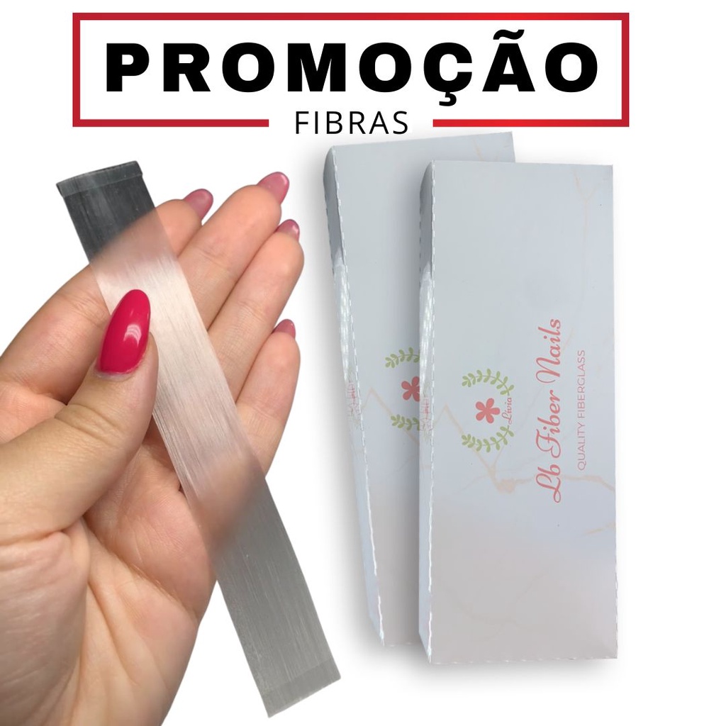 Fibra de Vidro Para Unhas - 50 Unhas - LB Fiber Nails - PROMOÇÃO em Oferta na Shopee