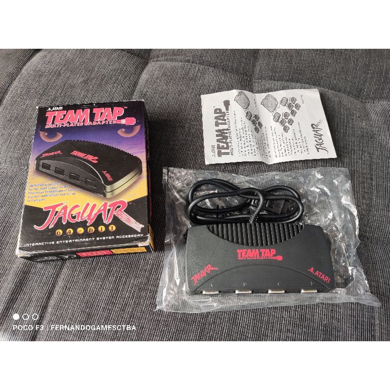 Team Tap Multi Player Adapter Atari Jaguar na Caixa Bem Conservado