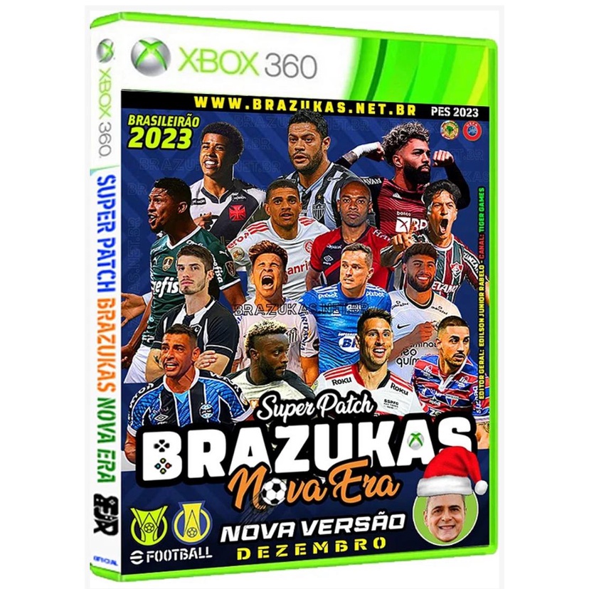 Efootbaal Pes 2023 Para Xbox 360 Brasileirão com Rebaixamento