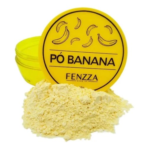 Pó Banana Para Maquiagem Fixador Translucido Finalizador Fenzza