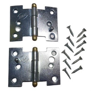 Kit 2 Dobradiças Palmela P/janela Colonial 3' com Pino Tipo H - Galvanizado com Parafusos em Oferta na Shopee