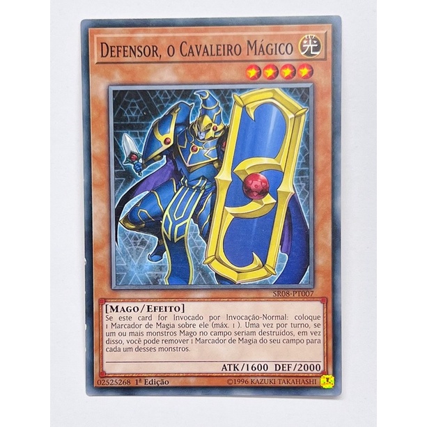 Defensor, o Cavaleiro Mágico - SR08-PT007 - Carta Yu-Gi-Oh Card