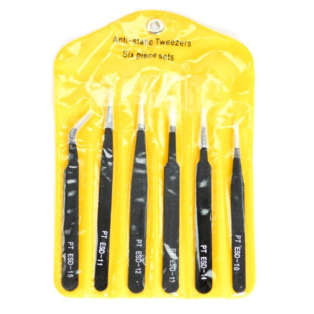 Kit 6 Pinças Anti Estática Bga Reballing Eletrônica Celular em Oferta na Shopee