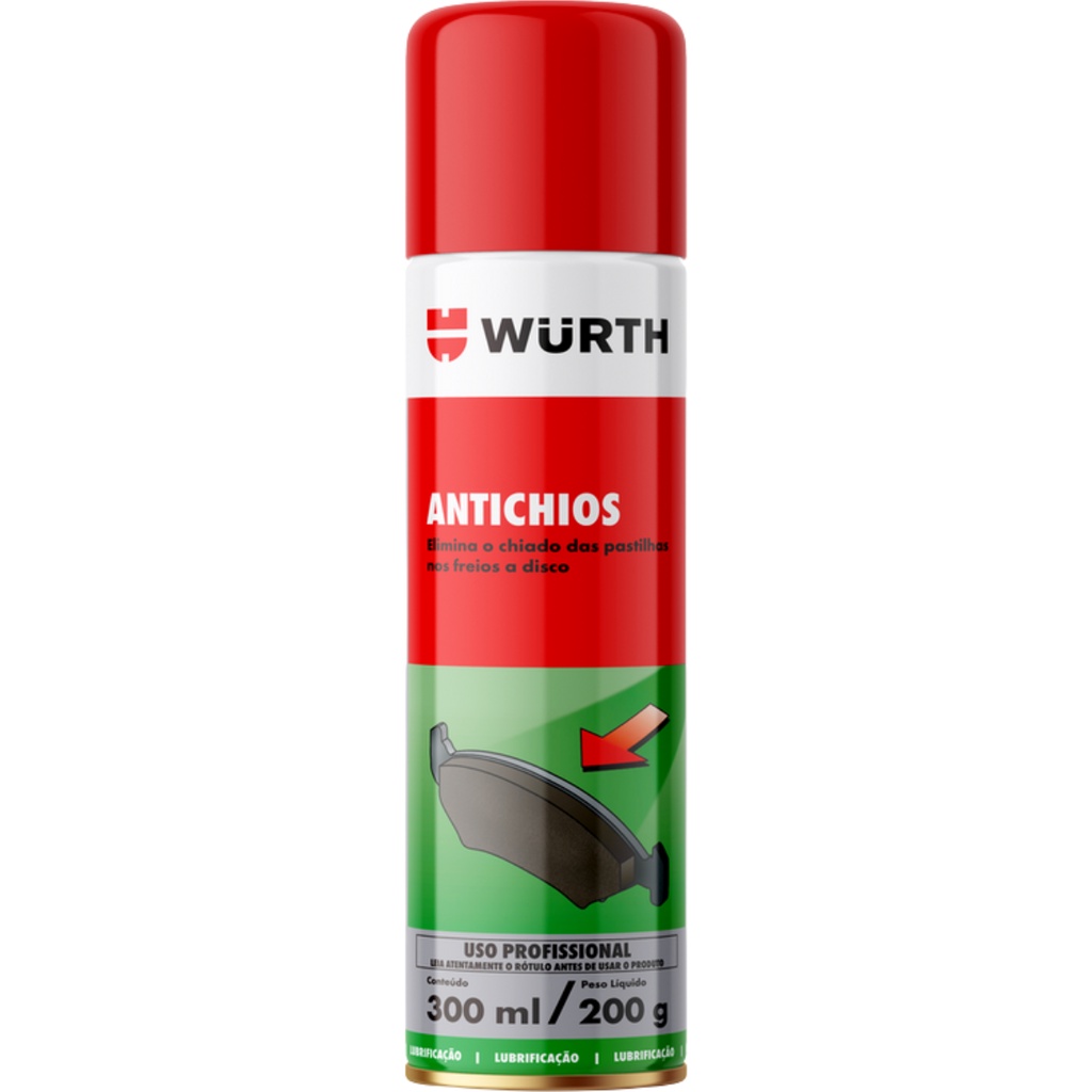 Anti Chios Ruido Barulho Das Pastilhas De Freio Wurth 300ml