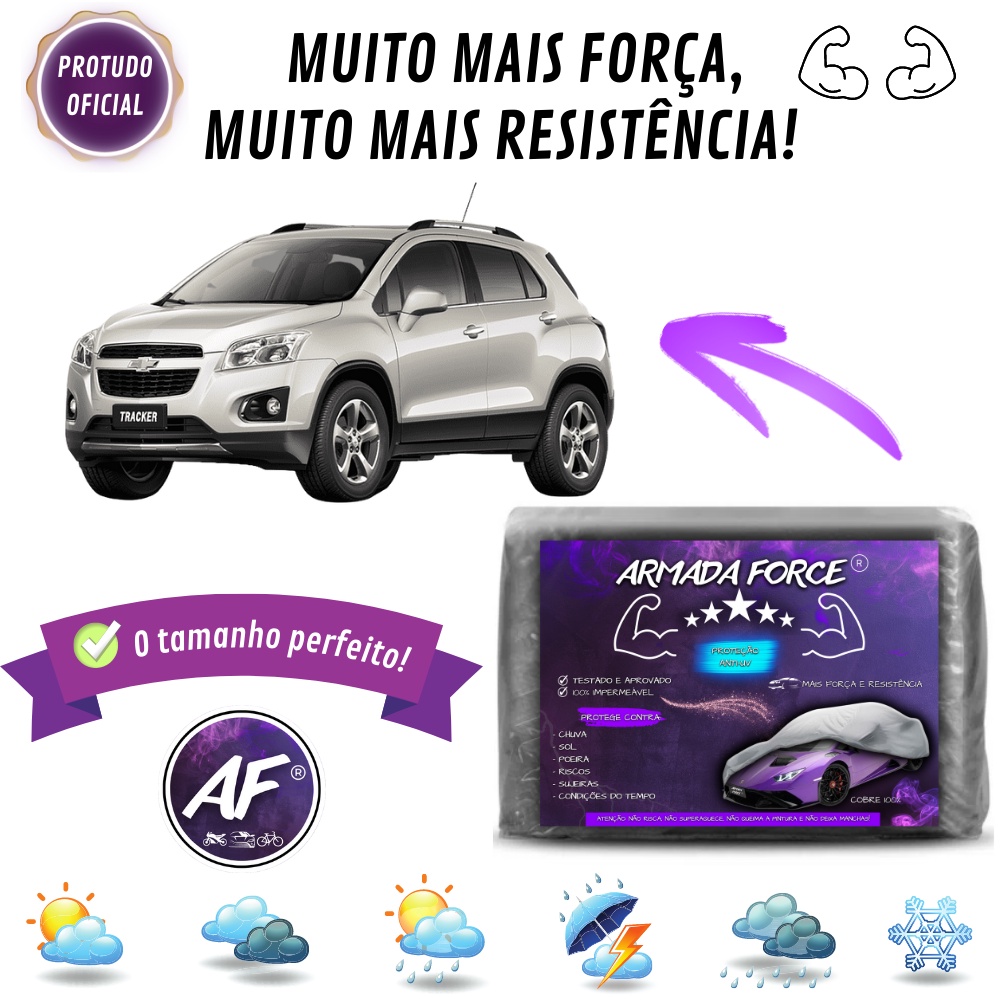 Capa Cobrir Tracker ARMADA FORCE Forrada 100% Impermeável Protege Sol Chuva Poeira Capa Anti-UV em Oferta na Shopee