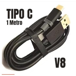 Cabo Carregador Turbo Rápido V8 Micro Usb Tipo C 1 Metro