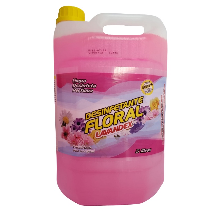 Desinfetante 5 Litros Floral/Lavanda/Pinho Lavandex
