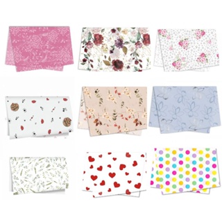 Papel de seda decorado|estampado 49 x 69 com 50unidades em Oferta na Shopee