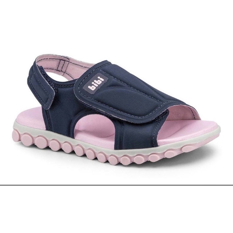 Sandália Infantil Bibi Summer Roller Sport Fem Azul/Rosa
