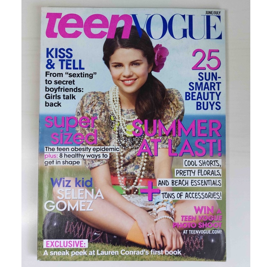 Revista Importada Teen Vogue Selena Gomez Junho/Julho 2009