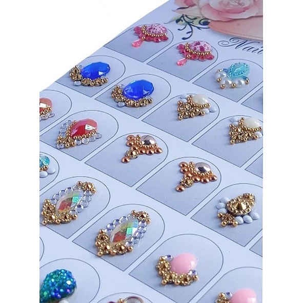 kit 80 joias de unhas 40 pares no total luxo artesanais delicadas cantinhos curvinhas pés pedrarias prontas