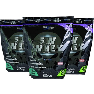 Whey Protein Concentrado 5w Dark Insane 2kg Pró Effect Refil