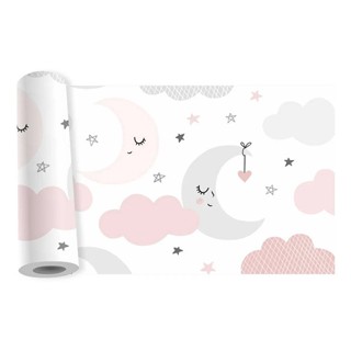 Faixa Border Lua Estrelas Nuvens Infantil Adesivo