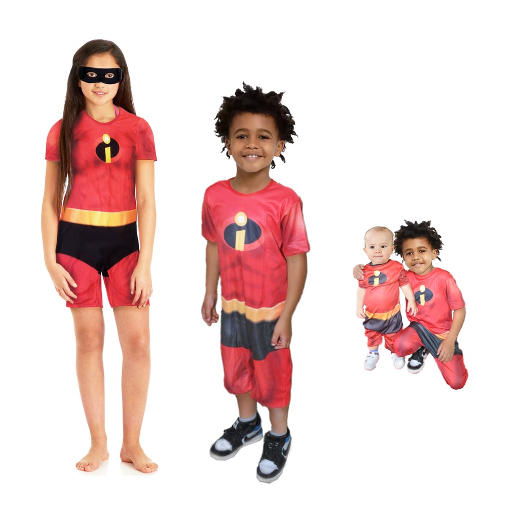Fantasia Infantil Heróis Os Incríveis + Mascara - Família Heróis ...