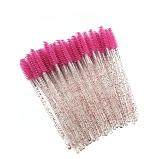 Escovinhas para Extensão de Cílios com Glitter 50 Und.