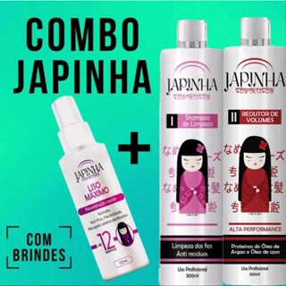 Redutor de Volumes Japinha 300ml + Liso Máximo 120ml