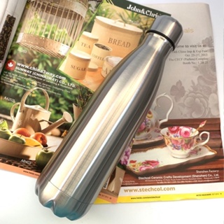 Garrafa Squeeze Térmica Inox Liso 500 ML Academia Viagem Isolado Com Parede Dupla Quente Frio em Oferta na Shopee