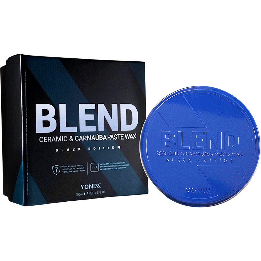 Cera Automotiva Blend Black Carnaúba Vonixx com Sílica Black Edition