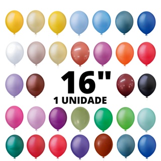 Balão Bexiga Látex 16 Polegadas 1 Unidades em Oferta na Shopee