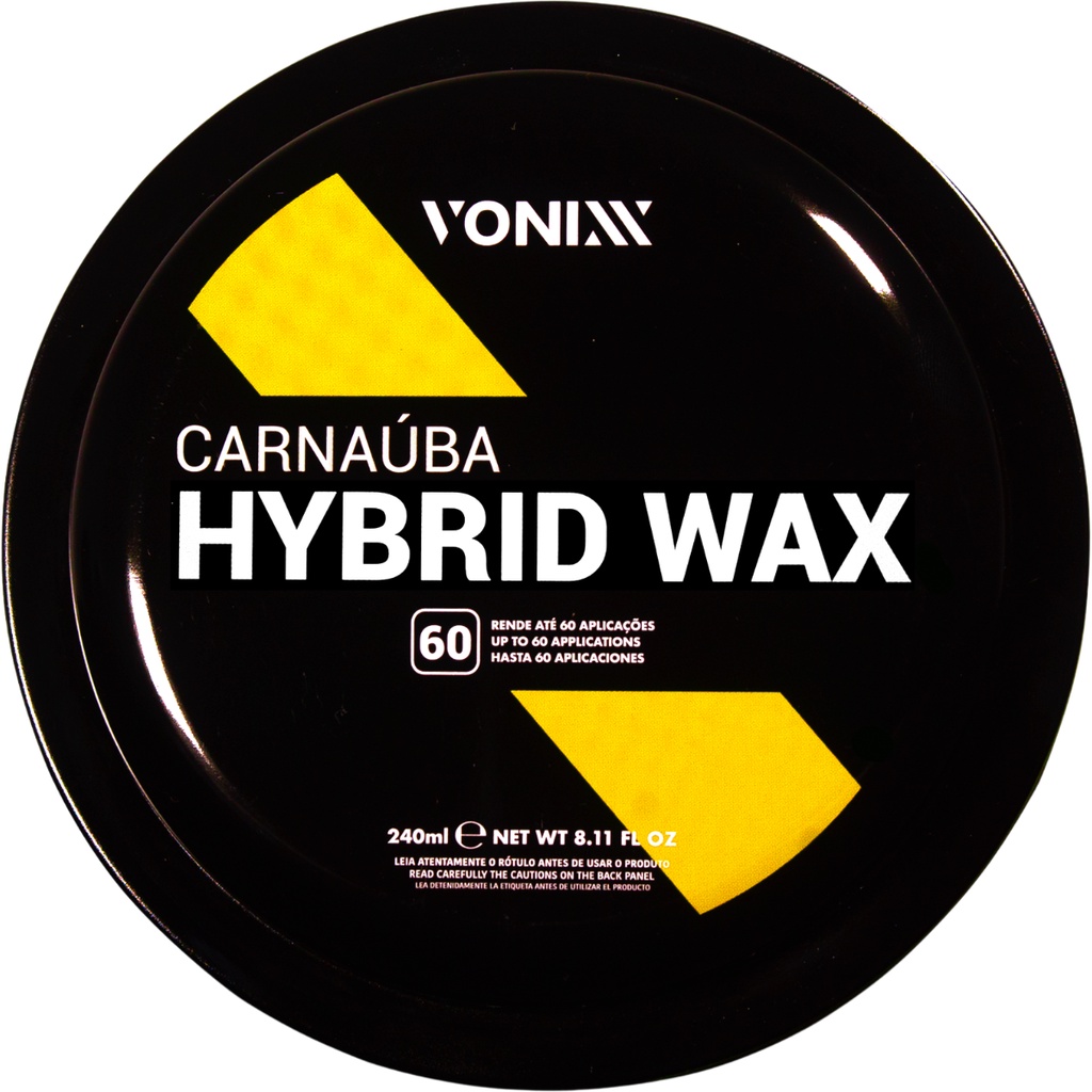 Hybrid Wax Vonixx 240ml Cera Automotiva em Pasta Carnaúba em Oferta na Shopee