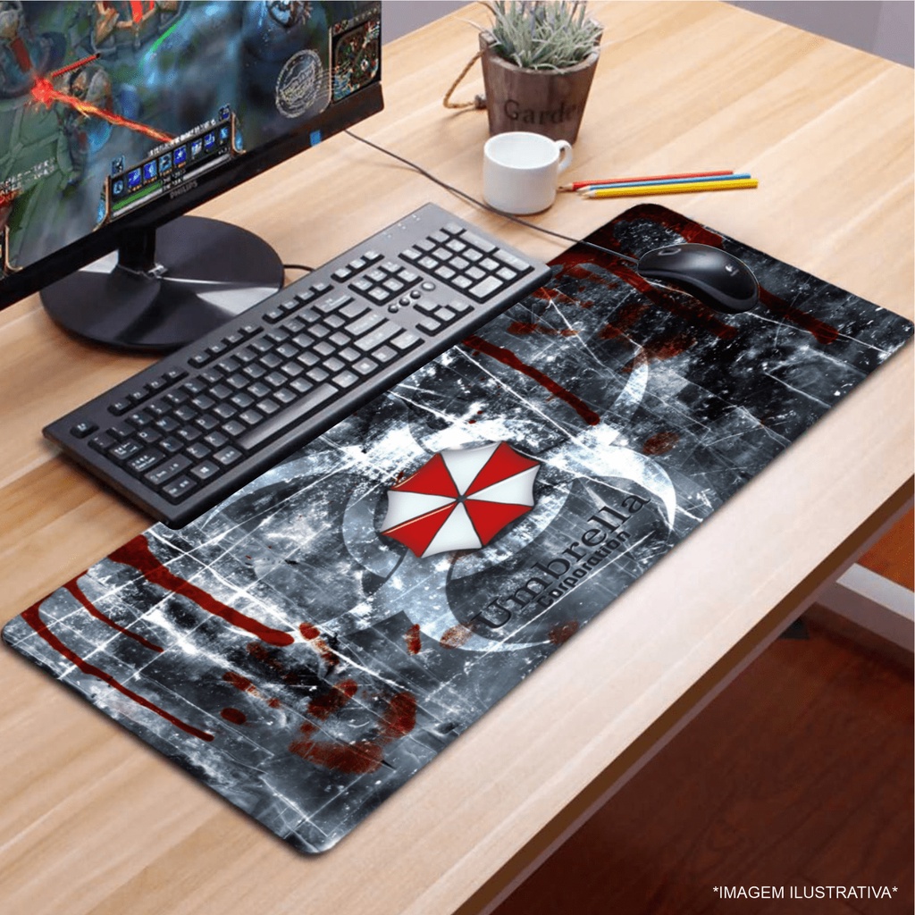 Mouse Pad Gamer 65x32cm Estampa RE 861 em Oferta na Shopee