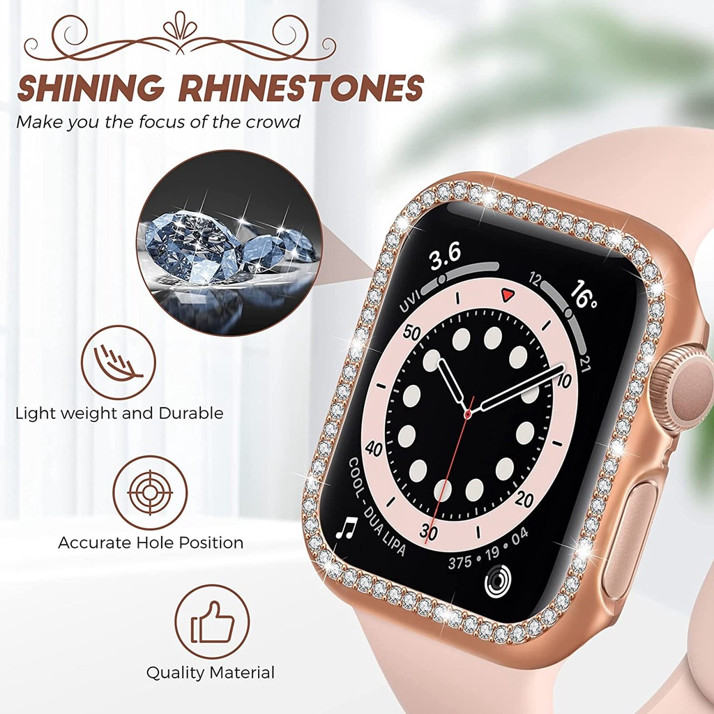 case capa bling brilho para smartwatch ULTRA series 11 10 9 7 8  46mm 38 40 42 44 41 45mm