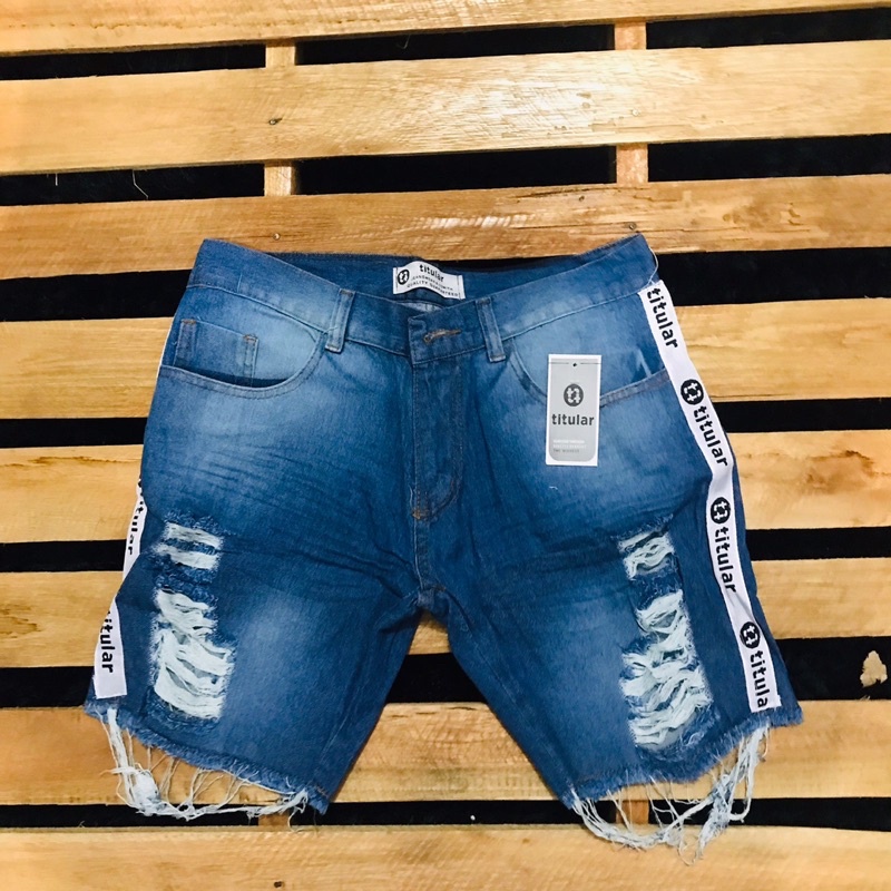 Bermuda Jeans Titular Cores E Modelos Tamanho E Shopee Brasil