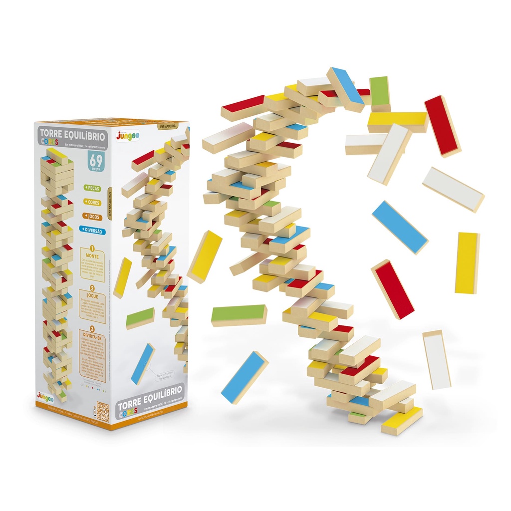 Jenga Colorido Jogo: Onde Comprar | BuscaProdutos