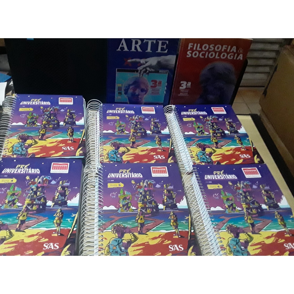 Livros Sas 3º série Ensino Médio 8 volumes - Ano 2022
